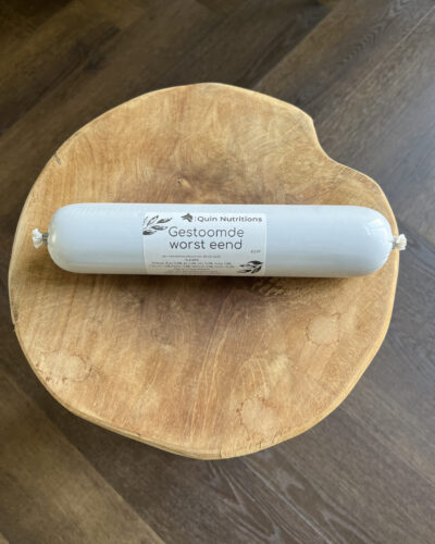 Gestoomde worst eend