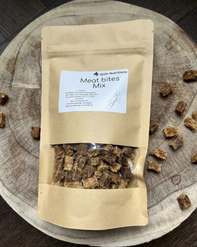 meat bites mix, beloning voor honden.