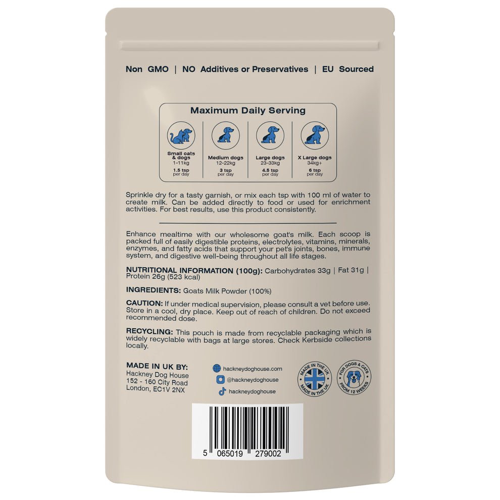 Hackney Dog House Whole Goats Milk - Afbeelding 2