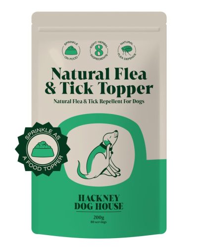 Hackney dog house natural flea&tick topper